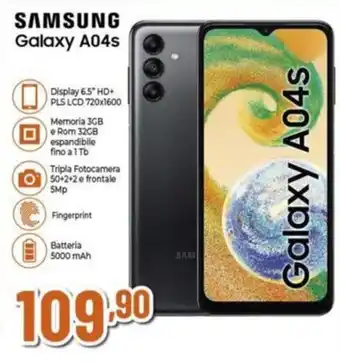 Ipercoop SAMSUNG Galaxy A04s offerta