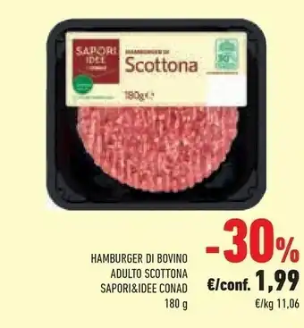 Conad Sapori Hamburger offerta