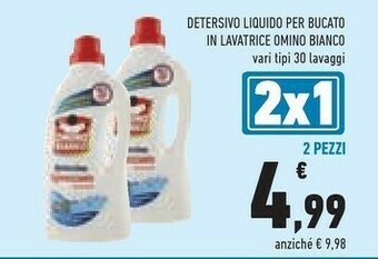 Conad Omino Bianco Detersivo lavatrice offerta