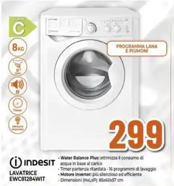 Ipercoop Indesit LAVATRICE EWC81284WIT offerta