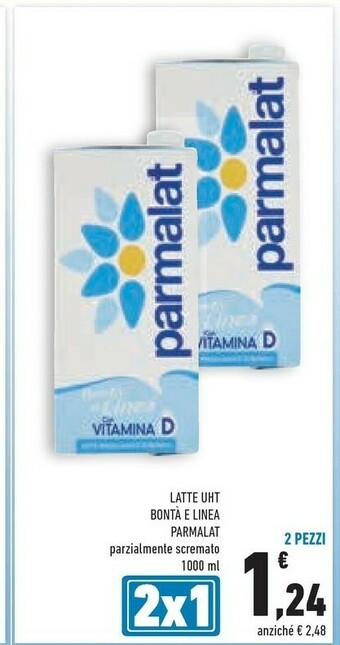 Conad Parmalat Latte parzialmente scremato offerta