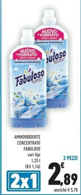Conad Fabuloso Ammorbidente offerta