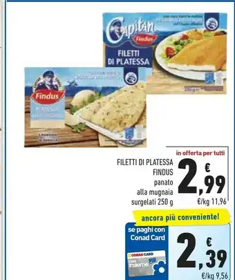 Conad Findus Platessa offerta