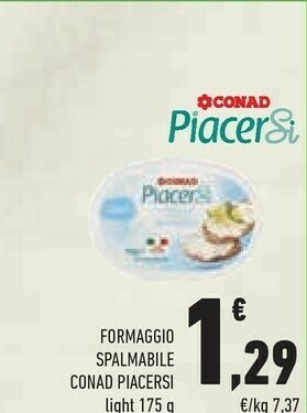 Conad Formaggio spalmabile offerta