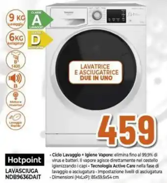 Ipercoop Hotpoint LAVASCIUGA NDB9636DAIT offerta