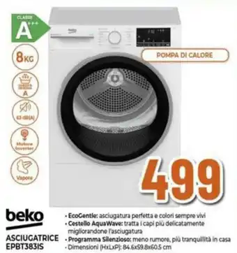 Ipercoop beko ASCIUGATRICE EPBT3831S offerta