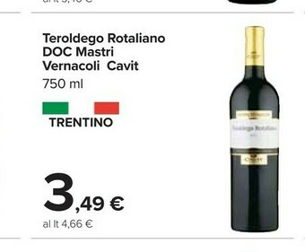 Mastri vernacoli Teroldego Rotalian 750 G(ml)