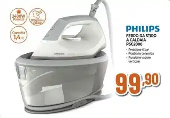 Ipercoop PHILIPS FERRO DA STIRO A CALDAIA PSG2000 offerta