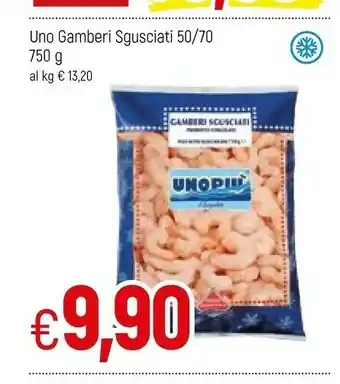 Famila Unopiu Gamberi Sgusciati 50/70 offerta