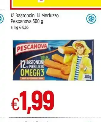 Famila Pescanova 12 Bastoncini Di Merluzzo offerta