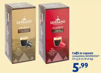 Caffè in capsule compatibile NESPRESSO 275 g
