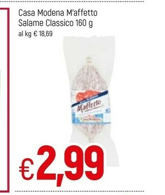 Famila Casa Modena Salame Classico 160 G offerta