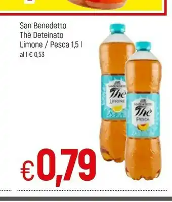 Famila San Benedetto San Benedetto - Thè Deteinato al Limone 1500 g(ml) offerta