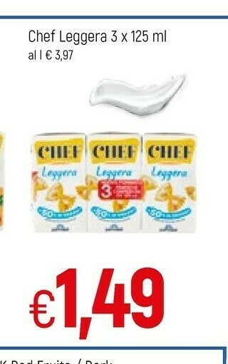 Famila Parmalat Chef Leggera 375 G(ml) offerta