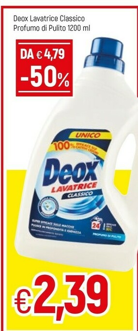 Famila Deox Lavatrice Classico Profumo Di Pulito offerta