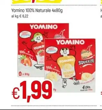 Famila Yomino 100% Naturale Yogurt E Fragole 320 G(ml) offerta