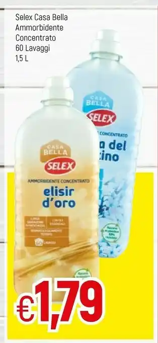 Famila Selex Casa Bella Ammorbidente Concentrato 60 Lavaggi offerta