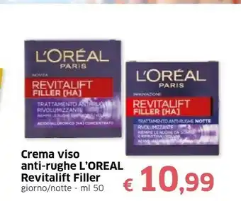 Famila L'Oreal Crema Viso Anti-rughe Revitalift Filler offerta