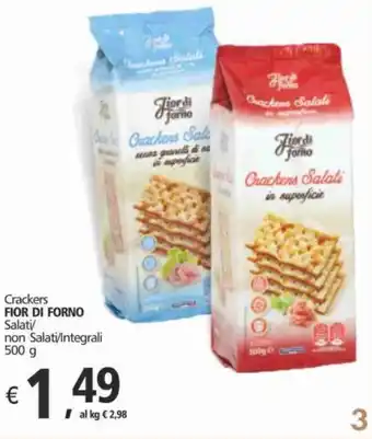 Alter Discount Crackers FIOR DI FORNO Salati/ non Salati/Integrali 500 g offerta
