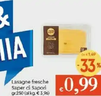 Galassia Saper di sapori Lasagne Fresche offerta
