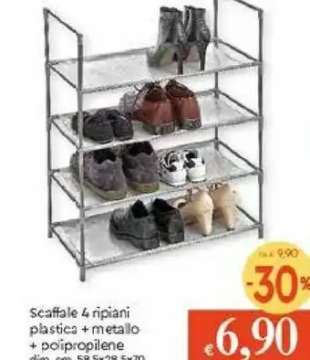 Domopak Living Scaffale A 4 Ripiani