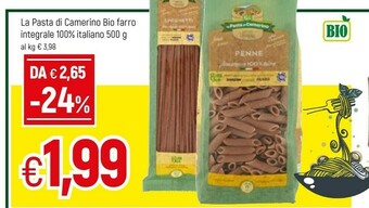 Famila La pasta di camerino Bio Farro Integrale 100% Italiano offerta