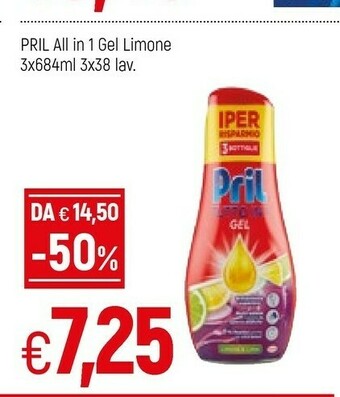 Famila Pril All In 1 Gel Limone offerta