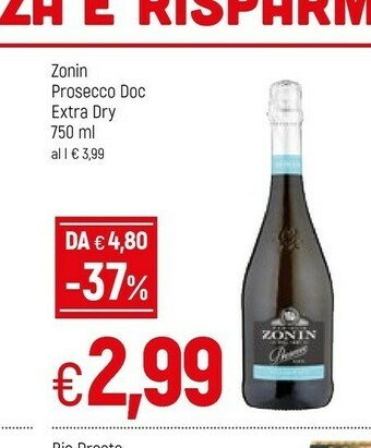 Zonin Prosecco Extra Dry 750 G(ml)