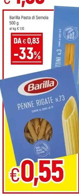 Famila Barilla Penne Rigate N.73 500 G(ml) offerta