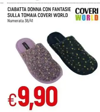 Famila Coveri Ciabatta Donna Con Fantasie offerta