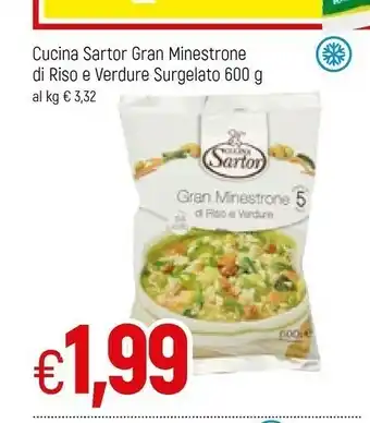 Cucina Sartor Gran Minestrone Di Riso E Verdure Surgelato