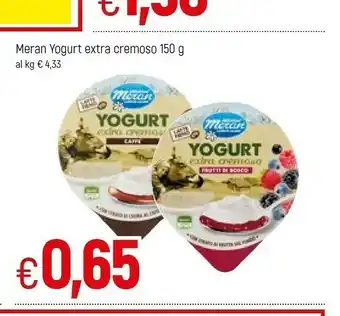 Famila Milchhof meran Yogurt Extra Cremoso Caffè 150 G(ml) offerta