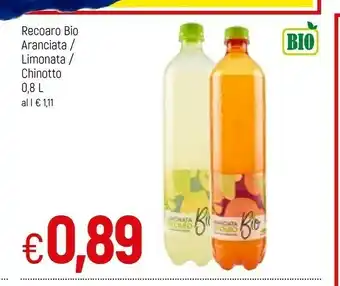 Recoaro Bio - Aranciata 800 G(ml)
