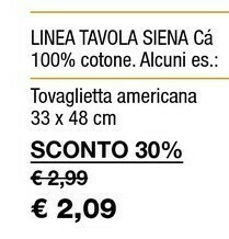Iper La Grande Tovaglietta Americana offerta