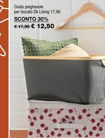 Iper La Grande Cesta Pieghevole Per Bucato Dk Living offerta