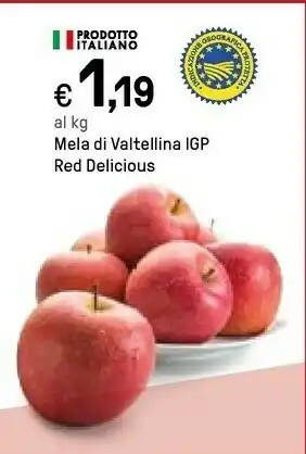 Iper La Grande Mela Di Valtellina Igp Red Delicius offerta