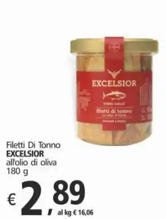 Alter Discount Filetti Di Tonno EXCELSIOR all'olio di oliva 180 g offerta