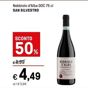 San Silvestro Nebbiolo D'alba Doc
