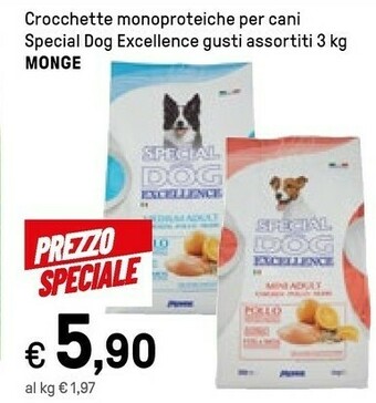 Iper La Grande Monge Crocchette Monoproteiche Per Cani Special Dog Excellence offerta