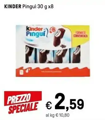 Iper La Grande Ferrero Kinder Pinguì Cioccolato 240 G(ml) offerta