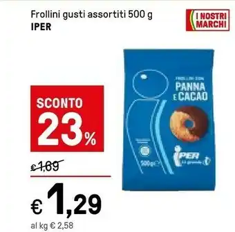 Iper La Grande Iper Frollini Panna E Cacao offerta