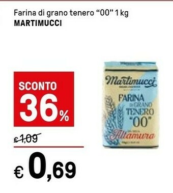 Iper La Grande Martimucci Farina Di Grano Tenero 00 1 Kg offerta