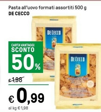 Iper La Grande De Cecco Pasta All'uovo offerta