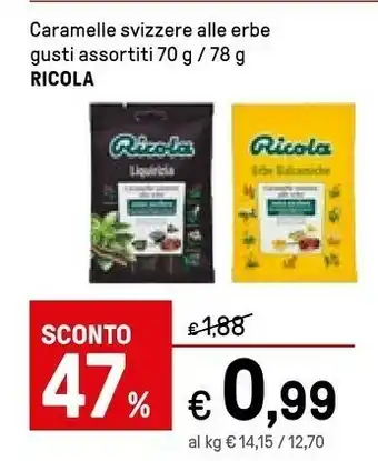 Iper La Grande Ricola Caramelle Svizzere Alle Erbe offerta