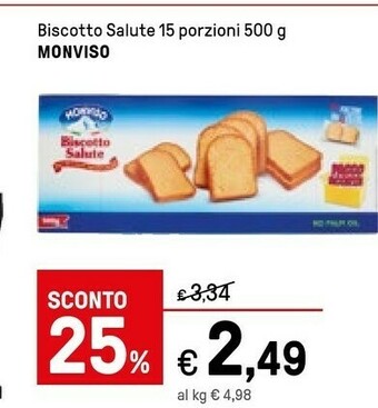 Iper La Grande Monviso Biscotto Salute 15 Porzioni offerta