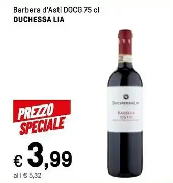 Iper La Grande Duchessa lia Barbera D'asti Docg offerta