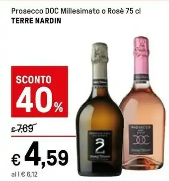 Iper La Grande Terre Nardin Prosecco Doc Millesimato O Rosè offerta