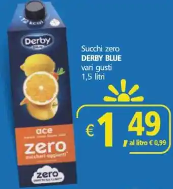Alter Discount Succhi zero DERBY BLUE vari gusti 1,5 litri offerta