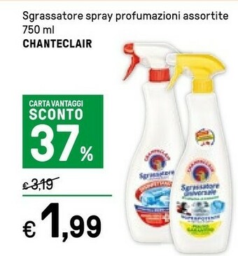 Iper La Grande Chanteclair Sgrassatore Spray offerta