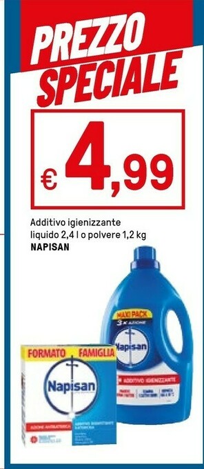 Iper La Grande Napisan Additivo Igienizzante Liquido offerta